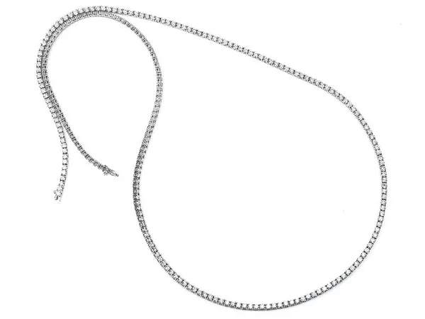 18K White Gold Diamond Necklace