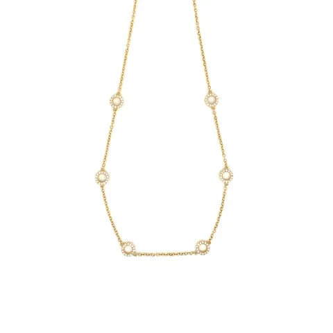 18K Yellow Gold Diamond Necklace
