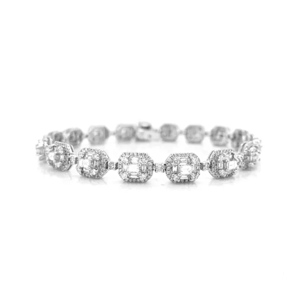 18K White Gold Diamond Bracelet