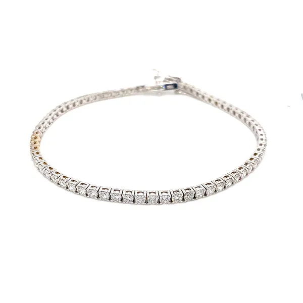 18K White Gold Tennis Bracelet