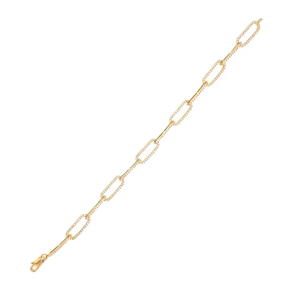 18K Yellow Gold Diamond Bracelet