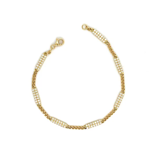 18K Yellow Gold Diamond Bracelet