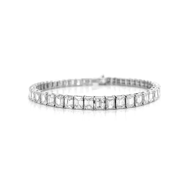 18K White Gold Tennis Bracelet