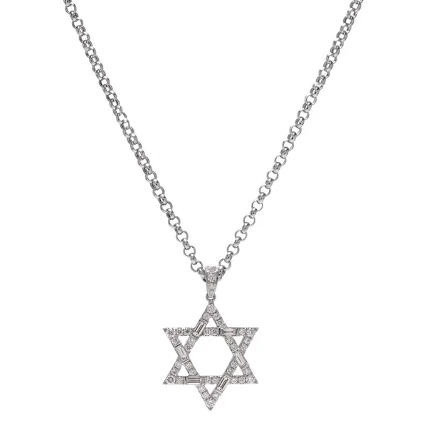 18K White Gold Diamond Necklace