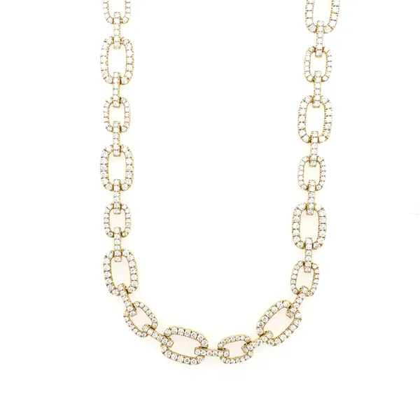 18K Yellow Gold Diamond Necklace