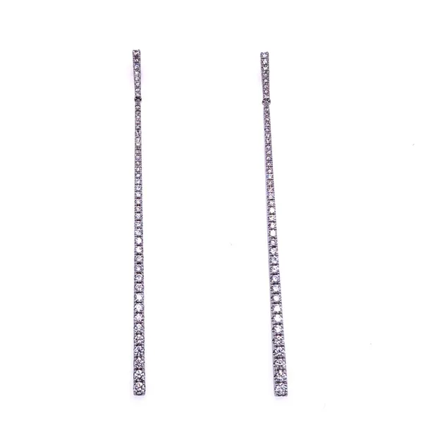 18K White Gold Diamond Earrings