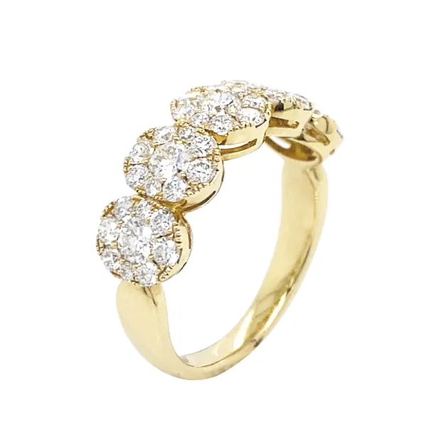 18K Yellow Gold Diamond Band