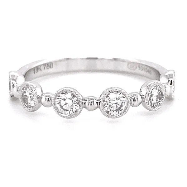 18K White Gold Diamond Band