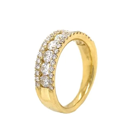 18K Yellow Gold Diamond Band