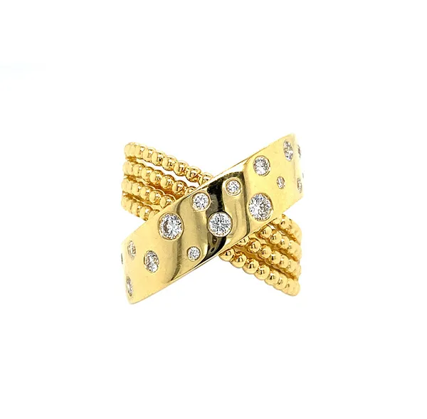18K Yellow Gold Diamond Band