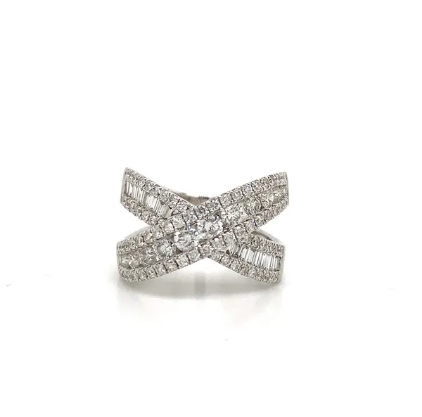 18K White Gold Diamond Band