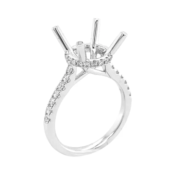 Platinum Semi Mount Ring