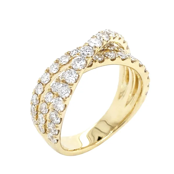 18K Yellow Gold Diamond Band
