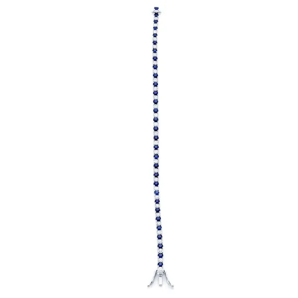 18K White Gold Sapphire Bracelet