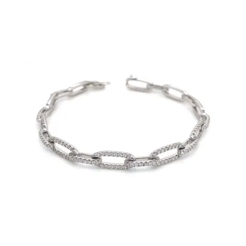 18K White Gold Diamond Bracelet