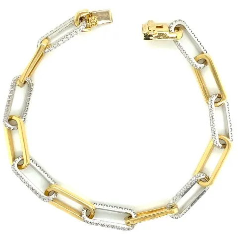 18K Yellow Gold Diamond Bracelet
