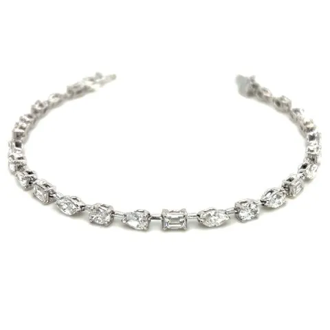 18K White Gold Diamond Bracelet
