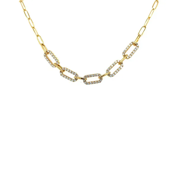 18K Yellow Gold Diamond Necklace