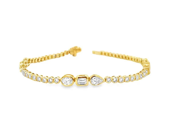 18K Yellow Gold Diamond Bracelet