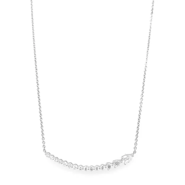 18K White Gold Diamond Necklace