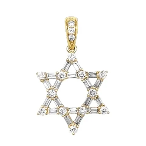 18K Yellow Gold Diamond Pendant