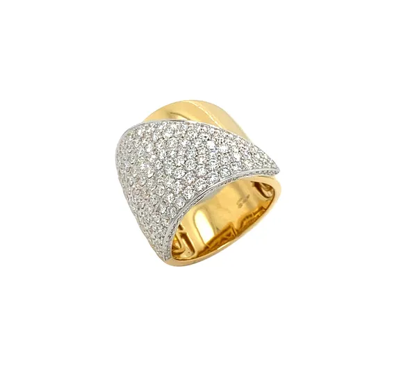 18K Yellow Gold Diamond Band