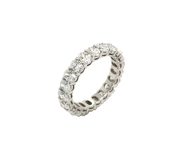18K White Gold Diamond Eternity Band