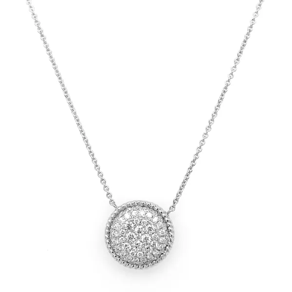 18K White Gold Diamond Necklace