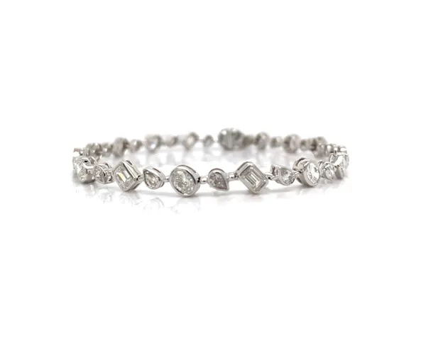 18K White Gold Diamond Bracelet
