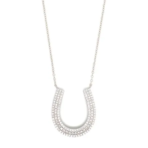 18K White Gold Diamond Necklace