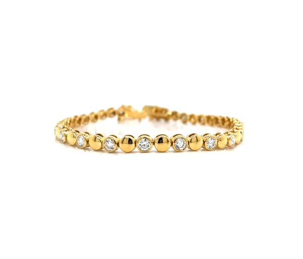 18K Yellow Gold Diamond Bracelet