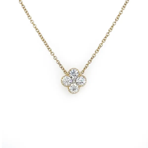 18K Yellow Gold Diamond Necklace