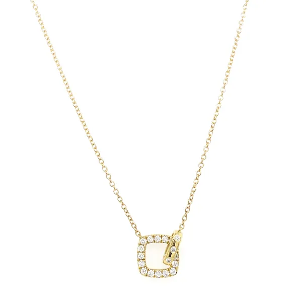 18K Yellow Gold Diamond Necklace