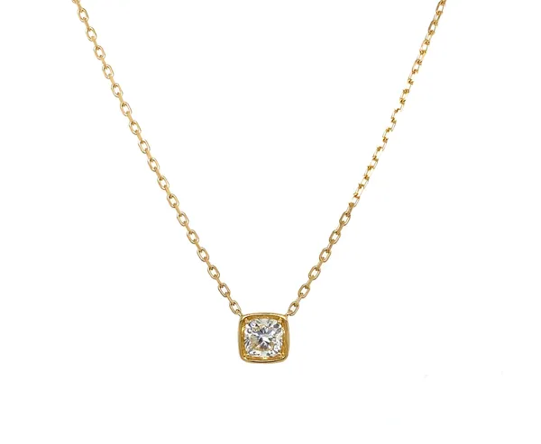 18K Yellow Gold Diamond Necklace