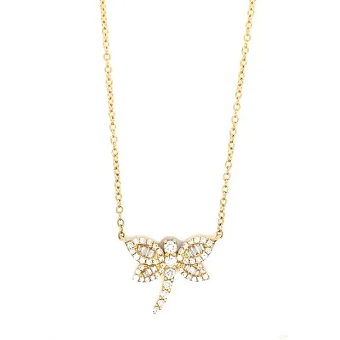 18K Yellow Gold Diamond Necklace