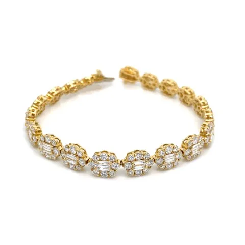 18K Yellow Gold Diamond Bracelet